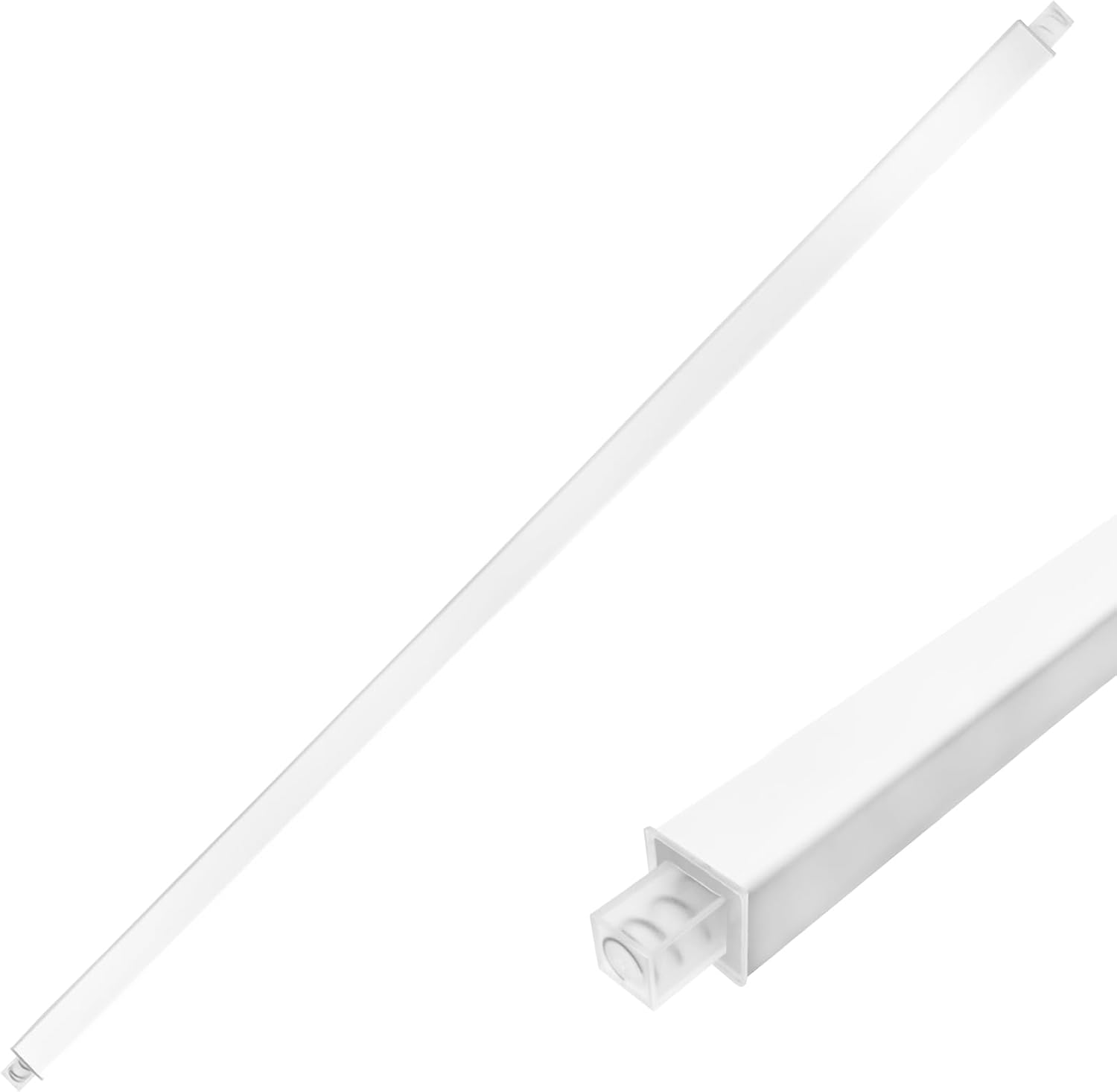 24-Inch Adjustable Towel Bar Replacement Rod Spring End Wall-Mounted Replacement for Bathroom & Kitchen Towel Storage 1