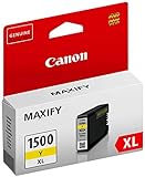 9195B004 Canon PGI-1500XL Y 12ml Amarillo Cartucho de Tinta - Cartucho de Tinta para impresoras, Amarillo, MAXIFY MB2050, MB2150, MB2155, MB2350, MB2750, MB2755, Alto, 12 ml