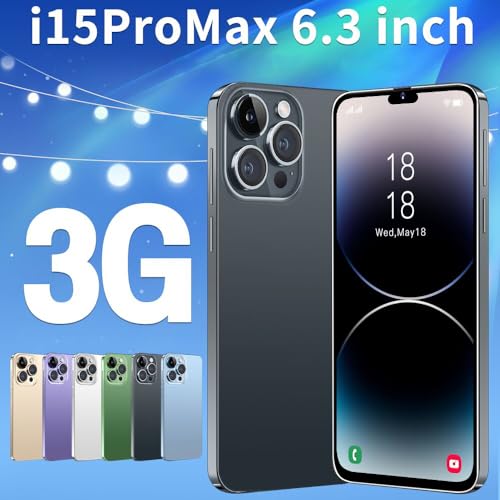 Kanredi i15Pro Max Cheap Smartphone, 16GB ROM 【128GB Extension】, 6.3