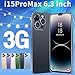 Kanredi i15Pro Max Cheap Smartphone, 16GB ROM 【128GB Extension】, 6.3