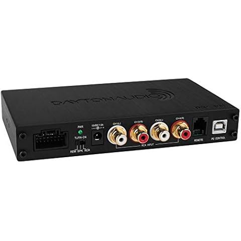 Dayton Audio DSP-408 4 Input 8 Output DSP Digital Signal Processor with Built in EQ Crossovers, Tim Alighment, and in-Put/Output Mixing for Home and car Audio Cover