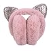 Nicedier Los Auriculares de Oreja de Gato del Gato Creativo del oído Forma Espesor Orejeras Precioso rellena Brillo Diadema Tocado de la Manera Accesorio del Pelo del Color de la Nieve Brotes