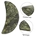 NOLITOY Natural Thumb Stone for Stress Relief Massage and Facial Scraping Olive Jade Spa Stone for Relaxation Blood Circulation and Healthier Skin