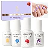 Lavender Violets Juego de líquidos en polvo de inmersión Portabilidad J781