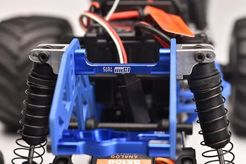 Aluminum 7075 Crossbar / Shock Mount for Losi 1/18 Mini LMT 4X4 Brushed Monster Truck RTR-LOS01026 Upgrade Parts - Green