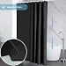 Cortina Ducha Tela Antimoho,Poliéster Cortinas de Baño Decorativas Impermeable & Lavable,Negro Duchas...