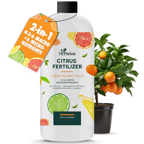 16oz Citrus Fertilizer - Makes 16 Gallons of 2-in-1 Citrus Tree Fertilizer for Lemon Trees Live...