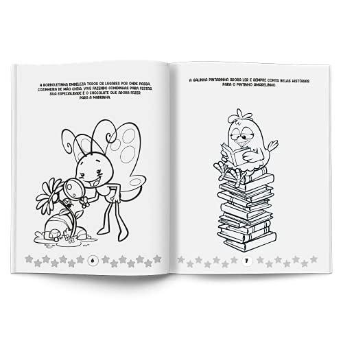 Ler e Colorir - Galinha Pintadinha