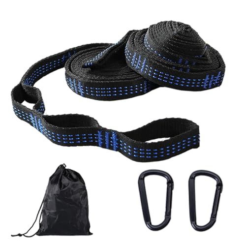 Haodream Correa ajustable para hamaca de 2 Uds. Correa de suspensión para árboles, accesorios para acampar al aire libre, fácil de usar