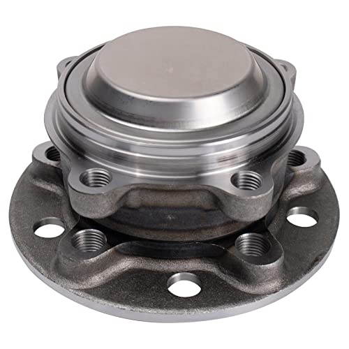 Image of TRQ 2 Piece Front Wheel Bearing & Hub Assembly Set Compatible with 2015-2023 Mercedes-Benz C300 2016-2018 C350e 2020-2021 CLS450 2017-2018 E300 2021-2023 E350 2018 E400 E43 AMG 2020-2023 E450 2016-20