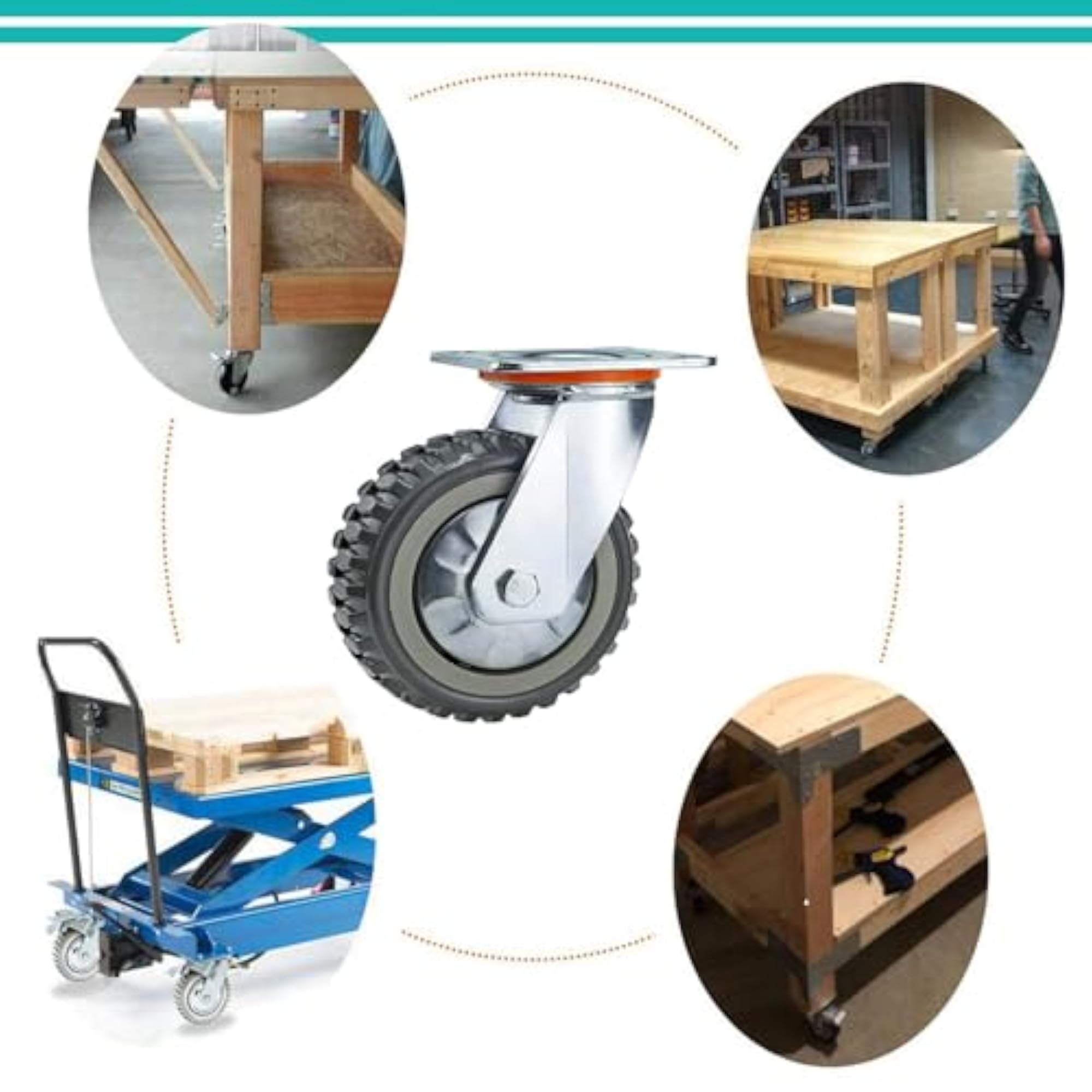 4" Caster Wheel for Industrial Trolley