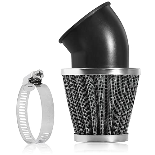 QAZAKY Limpador de filtro de ar de 48 mm 49 mm 50 mm 1,8 polegadas ângulo para 50cc-90cc 110cc 125cc