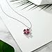 Gem Stone King 3.84 Cttw Red Created Ruby 4 Heart Shape Gemstone July Birthstone Pendant Necklace For Women | 925 Sterling Silver | 6MM Heart | With 18 Inch Silver Chain