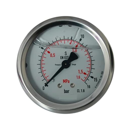 Manómetro de presión G1/4 con lectura axial de 0-16 bar para evitar averías