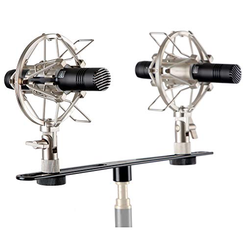 Pronomic SCM-1 Kleinmembran Mikrofon Stereo Set - Hochwertiger Koffer mit 2x Mikrofon, 1 x T-Bar Stereoschiene und 2 x Spinne - Ideal für hochwertige Overhead Aufnahmen auf Bühne...