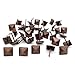 Let's Decorate 200pcs D12mmxL17mm Square Sofa Upholstery Tacks Brass Antique Bronze Color Wooden Furniture Decorative Tacks Thumb Nails Home DIY Upholstery Nails (12mmx17mm 200pcs, Copper)
