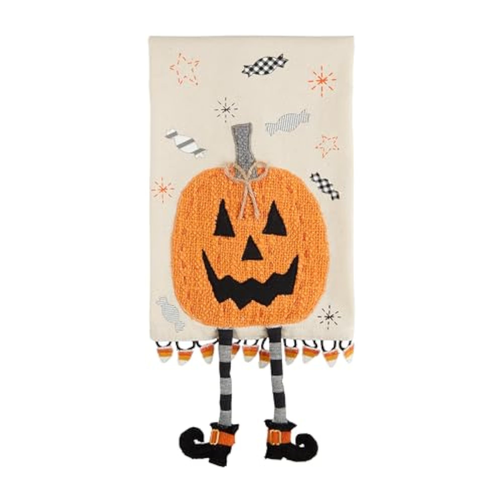 Pumpkin Dangle Leg Towel, Fun Kitchen Decor