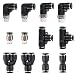 Swpeet 12Pcs 6 Style 6mm Push to Connect Tube Fitting Assortment Kit, Including PL-1/4-N1, PL-1/4-N2, PC-1/4-N1, 1/4 inch od, 1/4 inch Od Y Spliter, PUC-1/4 Push to Connect Tube Fitting