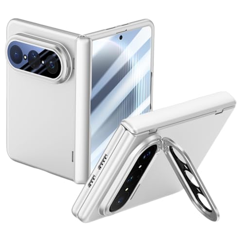 Coque pour Huawei Pura X Max antichute durable argentée avec support