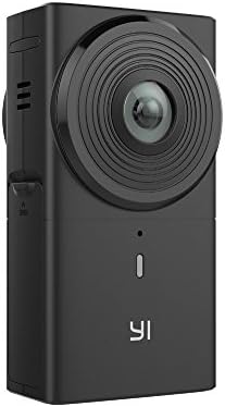 YI 360 VR Camera, 5.7K/30fps Resolution 220 Degree Dual Lens Panoramic Camera with 4K in Camera Stitching, Mini Tripod Included