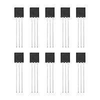 ECSiNG 10 Stück N-Kanal-J-FET-Transistoren DC 25 V 100 MA 2N3819 J-FET-Transistoren TO-92 FET-Transistoren für HF-basierte Audiogeräte-Mixeranwendungen
