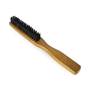 Escova Para Barba Bigode e Cabelo Cabo Madeira Profissional