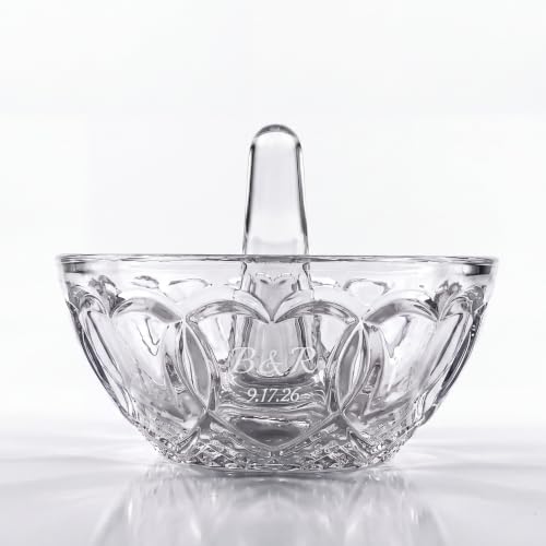 Waterford Engraved Crystal Wedding Ring Holder 3.7