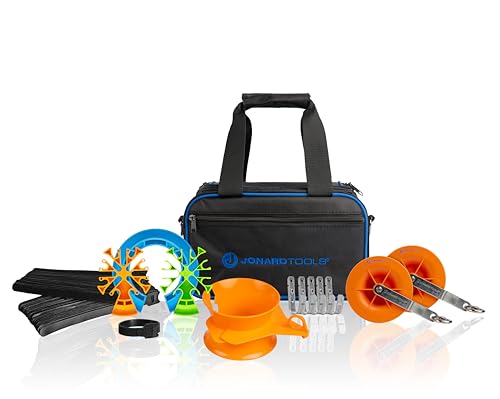 Kit de tracción de cables Jonard Tools TK-605 completo con peine y polea para gestión 1
