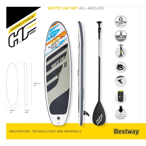 Bestway Hydro-Force SUP Allround Board-Set, 305 x 84 cm, White