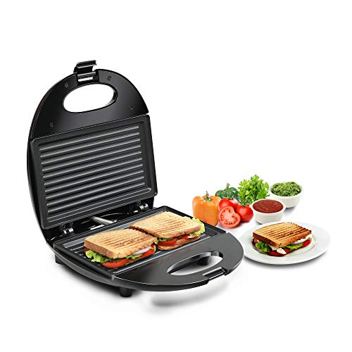 Russell Hobbs GRILLO750 – 750 Watts 2 Slice Grilled Sandwich Maker With 2 Years Manufacturer Warranty, Black, Small