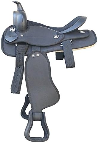8" inches Seat Children Pony Kids Western Synthetic Miniature Equestrian Trail Barrel Racing Cordura Lightweight Tack Comfort Horse Riding Saddles Classic Quality Handmade Size 8" inches Seat, RF04