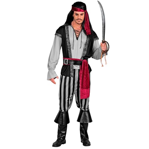 Costume pirate carnaval et panoplie boucanier des mers pour adulte WIDMANN MILANO