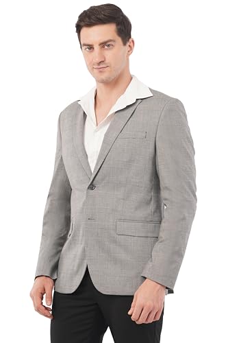 SaintX Men's PVL Blazer Slim SAINTJK03_Lt Grey Checks 2