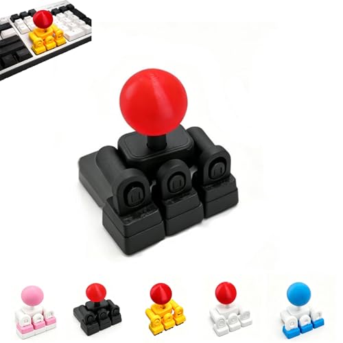 Genérico Joysticks para teclado, especial para juegos arcade, adaptador de joystick mecánico para WASD, agarre de teclado impreso en 3D para los botones, mini controlador de lucha con (BLACK)