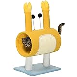 PROTEGE TUS MUEBLES: Es común que los gatos rasquen para quitarse el material viejo de las garras, marcar su territorio y estirarse, son sus instintos naturales. En este sentido, la alfombrilla de cuerda de sisal de este mini rascador es perfecta para que puedan afilar sus garras y evitar de este modo que no recurran a tus muebles para ello