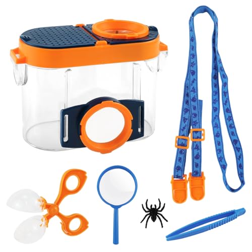 Abaodam Insektenfänger-Set Für Kinder – 5 Bunte Fangklammern Aus Kunststoff – Ideal Für Outdoor-Entdeckungen, Forscherspielzeug