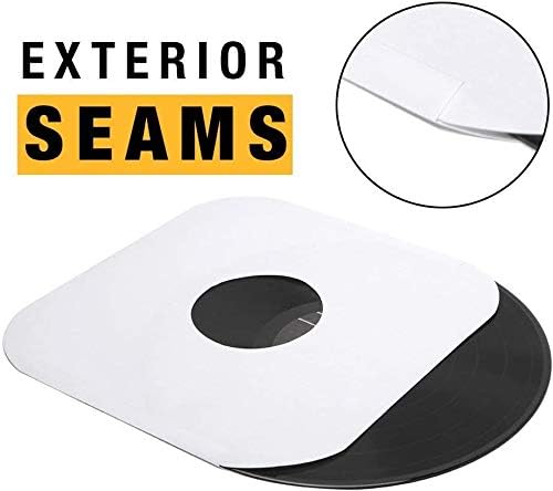 BIG FUDGE Vinyl Record Sleeves Bundle by Big Fudge - 25x Record Outer Sleeves Plus 25x Record Inner Sleeves - Crystal Clear Album Sleeves and Rounded Acid Free LP Sleeves for 7" Records