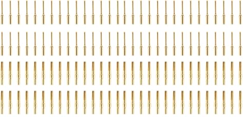 JRready ST6239 Gold Plate Terminal DB9 Connector pin barrle 205089-1 and 205090-1 D-SUB Crimp Connector Crimp contacts30 Pin and 30 Socket (Pack of 2)