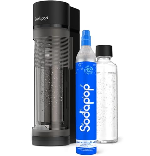 Sodapop Wassersprudler Logan, inkl. 1x Glasflasche (850 ml) und 1x...