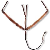 Material: Cuero + nailon vidaXL Pechopetral con Martingala Material Cuero Marrón Ajustable Tipo Estándar