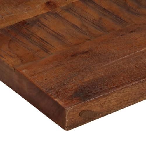 Plateau de table en bois massif vieilli et rustique de 110x50cm