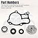 For Yamaha YZ250 1999-2024 | YZ250X 2016-2024 Water Pump Billet Impeller Bearing Seals Complete Rebuild Kit - 5DJ-12451-00-00, 5XF-12428-00-00, 93102-12321-00