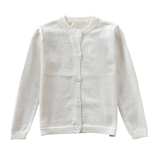 Brightup Primavera e Autunno Cotone Bambini Bambino Maglione Cardigan a Maglia Manica Lunga Giacca Cappotto