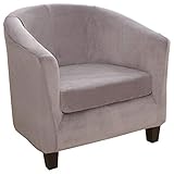 fabric tub chairs ikea 【DISEÑO ÚNICO DE JUNTAS】: El diseño de juntas puede combinar mejor con sus sillas sin ningún espacio y es adecuado para todo tipo de tamaños de fundas de sofas y sillones para sillones.