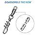 AGOOL 5/10pcs Heavy Two Way Swivel Swivels Fishing Swivels/Stainless Steel Swivel for Saltwater Freshwater Fishing