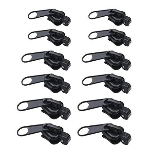Têtes de curseur à fermeture éclair zipper têtes de remplacement lourd fixateur zip bricolage art artisanat noir Cover
