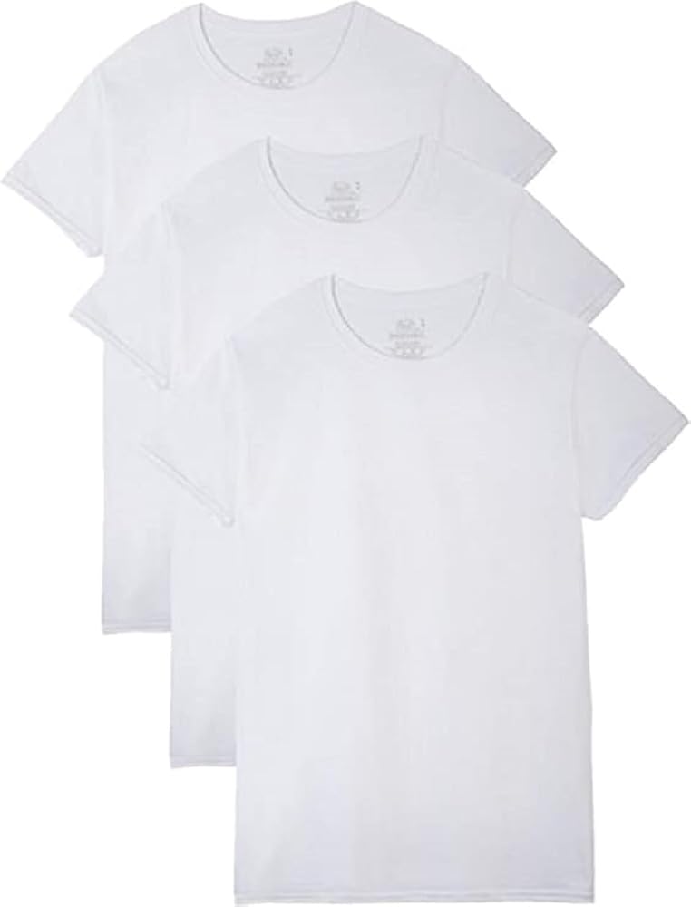 トップス Optstuff FRUIT OF THE LOOM 2-PACK TEE M Fruit Of The Loom Men's 2 Pack A-Shirts Comfort Stretch