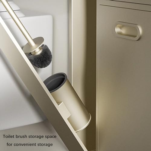 Ducha y lavabo de Acero inoxidable: espacio empotrado para artículos de tocador, champú, Papel higiénico y papelera. Estantes Negros Elegantes para El hogar, la cocina, e