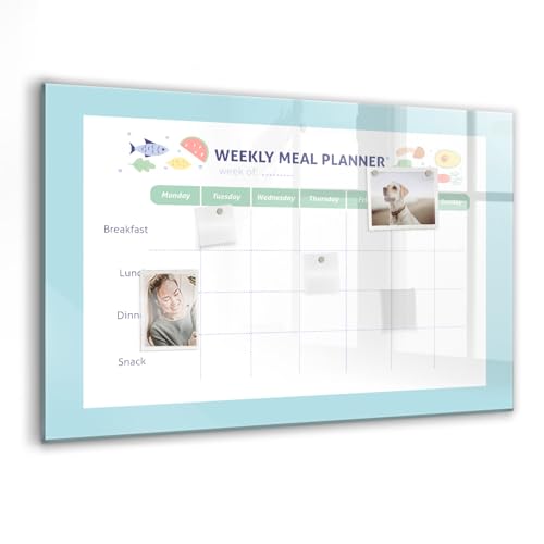 Tableau en verre trempé premium magnétique avec accessoires complets inclus
