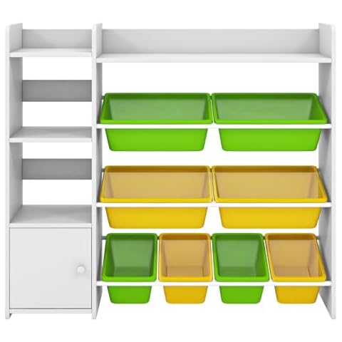 Maxmass Kids Storage Unit with Organiser Boxes Cover